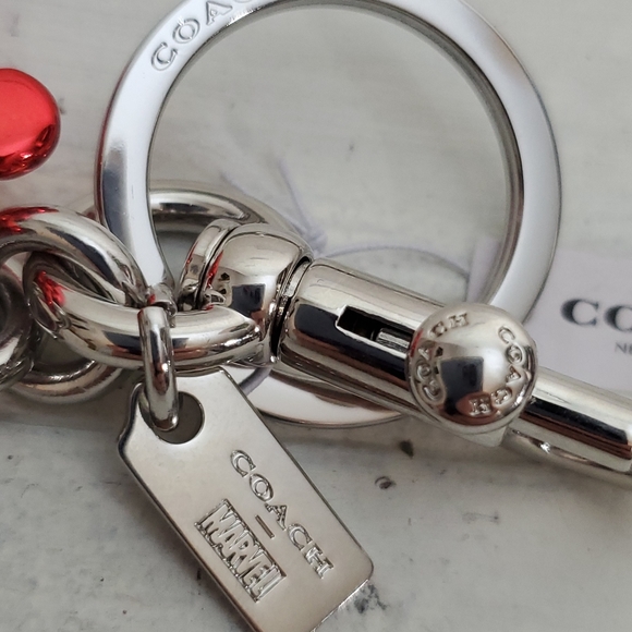 NWT Coach Marvel Spider Man Bear Bag Charm - Picture 5 of 7